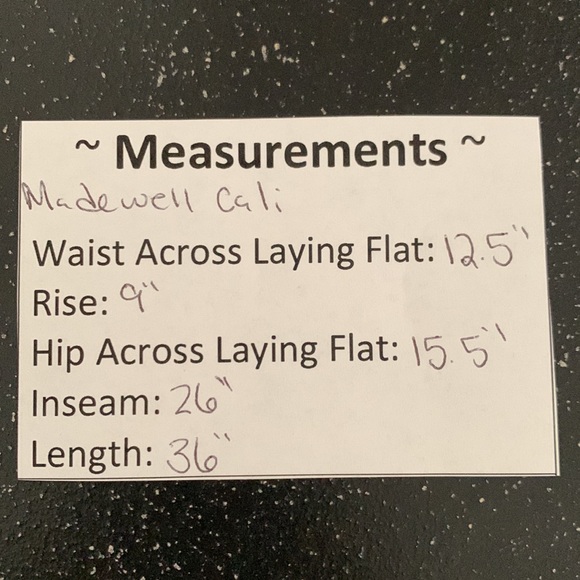 Madewell Cali Demi Boot Jeans Size 24 - Picture 11 of 11